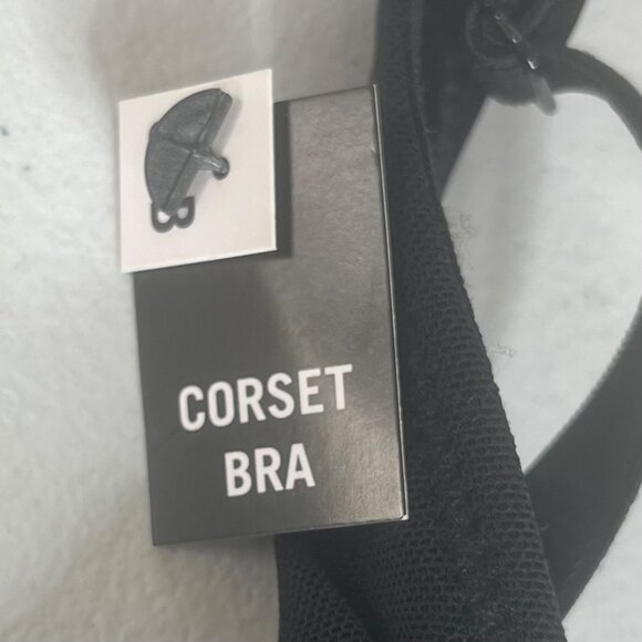 Steve Madden Corset Bra Womens Black Size 36B New - Picture 7 of 9